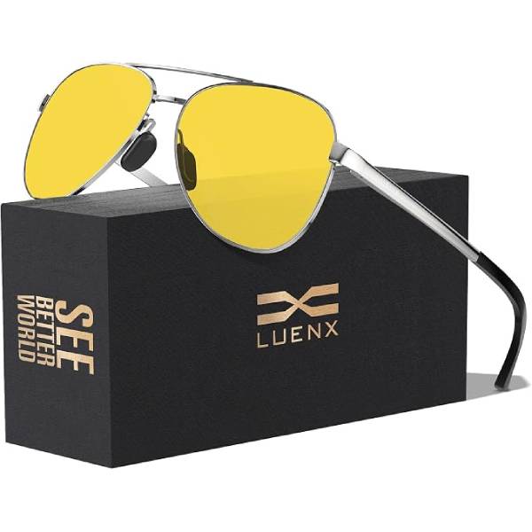 Luenx Aviator Sunglasses UV400 Driving